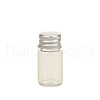 Glass Bead Containers with Silver Color Screw Top Lid PW-WG15507-02-1