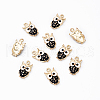 10Pcs Alloy Enamel Pendants ENAM-YW0004-58A-1