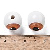 Printed Schima Wood European Beads WOOD-G023-01C-3