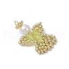 Glass Seed Beaded Angel Pendants PALLOY-MZ00652-06-3