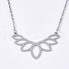 Non-Tarnish 201 Stainless Steel Pendant Necklaces NJEW-T009-JN063-1-40-1