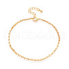 Brass Cable Chain Bracelets for Women BJEW-N032-08C-G-2