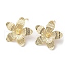 Brass Stud Earrings Findings KK-F862-33G-1