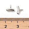 Rhodium Plated 925 Sterling Silver Tube Bails STER-NH0001-01P-3