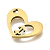 201 Stainless Steel Pendants STAS-A116-01G-09-2