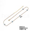 European and American Fashion Style Brass Rhinestone Flower Necklaces IO5961-3-1