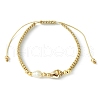 Mother's Day Jewellery Adjustable Natural Cultured Freshwater Pearl & Shell Braided Bead Bracelets BJEW-JB09890-1