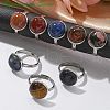 Tarnish Resistant 304 Stainless Steel Pad Ring Settings STAS-G173-19P-16mm-3