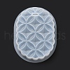 DIY Embossed Flower Pattern Pendant Silicone Molds DIY-G079-01D-4