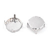 201 Stainless Steel Sew on Prong Settings STAS-T032-01-18mm-P-2