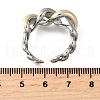 Brass Open Cuff Rings RJEW-D313-05PG-5