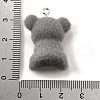 Flocky Opaque Resin Pendants FIND-U030-09P-01-3