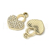 UV Plating Alloy Rhinestone Pendants FIND-B039-02G-03-2
