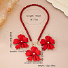 Alloy Flower Pendant Jewelry Set FS-WG6F8AE-01-6