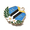 Alloy Enamel Pendants ENAM-D302-02KCG-03A-2