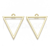 Alloy Open Back Bezel Big Pendants PALLOY-S132-007-1