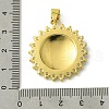 Brass Micro Pave Clear Cubic Zirconia Pendants KK-H472-46A-G-3