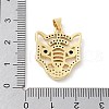 Brass Micro Pave Cubic Zirconia Pendants KK-Z098-22G-3