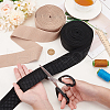 BENECREAT 4M 2 Colors Polyester Non-Slip Silicone Gripper Band OCOR-BC0007-31-3