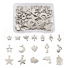 304 Stainless Steel Pendants STAS-TA0002-12P-1