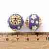 Handmade Resin Indonesia Round Beads IPDL-P005-22KCG-03-3