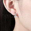 Brass Cubic Zirconia Hoop Earrings EJEW-BB31691-7