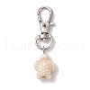 Synthetic Turquoise Tortoise Pendant Decorations HJEW-JM01355-02A-1
