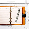 SUPERFINDINGS Steel 6 Ring Loose Leaf Book Binder Hinged Clamp DIY-FH0005-36-5