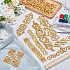  16Pcs 8 Style Polyester Computerized Embroidered Cloth Patch DIY-NB0007-02-4