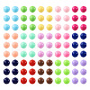 300Pcs 15 Colors Opaque Acrylic Beads SACR-TA0001-13-12