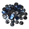 Spray Painted Natural Akoya Shell Charms SHEL-F007-15A-05-1