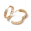 Brass Micro Pave Cubic Zirconia Hoop Earrings EJEW-M238-78KCG-2