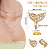 Beebeecraft Brass Cubic Zirconia Pendants ZIRC-BBC0001-14-2