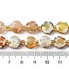 Dyed & Heated Natural Fire Crackle Agate Beads Strands G-C116-A175-01-5