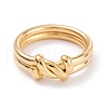 Ion Plating(IP) 304 Stainless Steel Finger Rings RJEW-K233-44G-7-2
