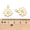 Brass Enamel Pendants KK-M324-10G-3