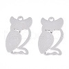 Non-Tarnish 201 Stainless Steel Stamping Blank Tag Pendants STAS-T008-018-1-1