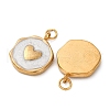 304 Stainless Steel Enamel Pendants STAS-U061-34G-C01-2