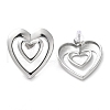 Non-Tarnish 304 Stainless Steel Stud Earrings EJEW-D104-03P-1