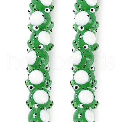 Handmade Lampwork Beads Strands LAMP-P066-07F-1