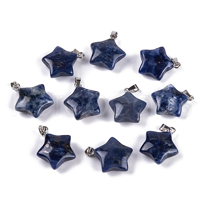 Natural Sodalite Pendants G-Q172-09P-08-1