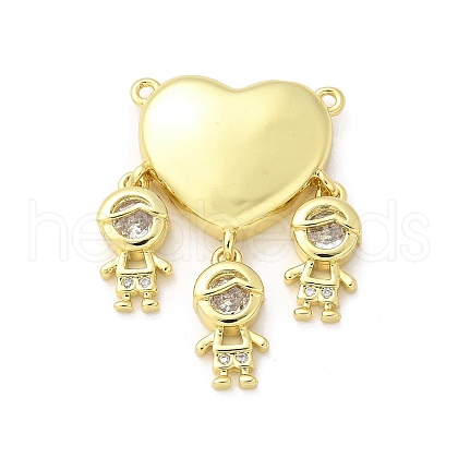 Brass Micro Pave Cubic Zirconia Pendants KK-S511-31G-02-1