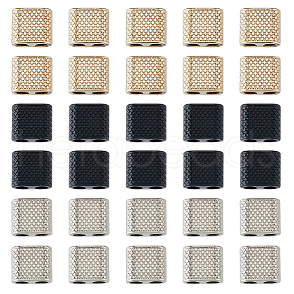 SUPERFINDINGS 30Pcs 3 Colors Zinc Alloy Slide Charms FIND-FH0008-74-1