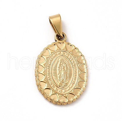 PVD Vacuum Plating 201 Stainless Steel Pendants STAS-P314-16G-1