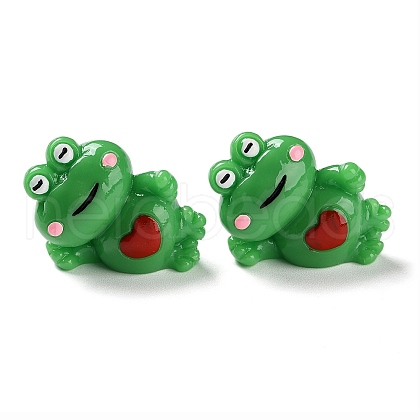 Cartoon Cute Resin 3D Frog Figurines RESI-Z024-01B-1