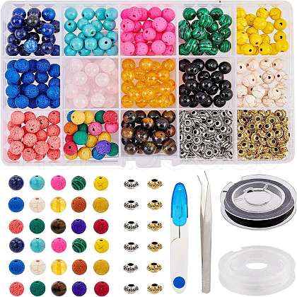 DIY Stretch Bracelets Making Kits DIY-NB0004-46-1