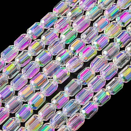 Electroplate Glass Beads Strands EGLA-D031-01-01-1