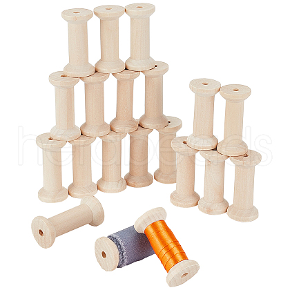 Wood Thread Bobbins TOOL-WH0125-106C-01-1