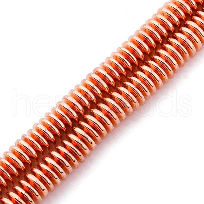 Electroplated Non-magnetic Hematite Beads Strands G-P571-I01-01B-1