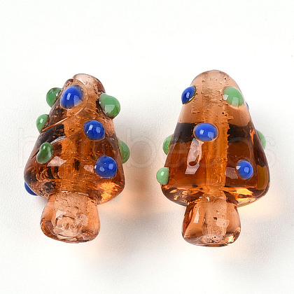 Handmade Lampwork Bumpy Beads LAMP-T022-02A-07-1